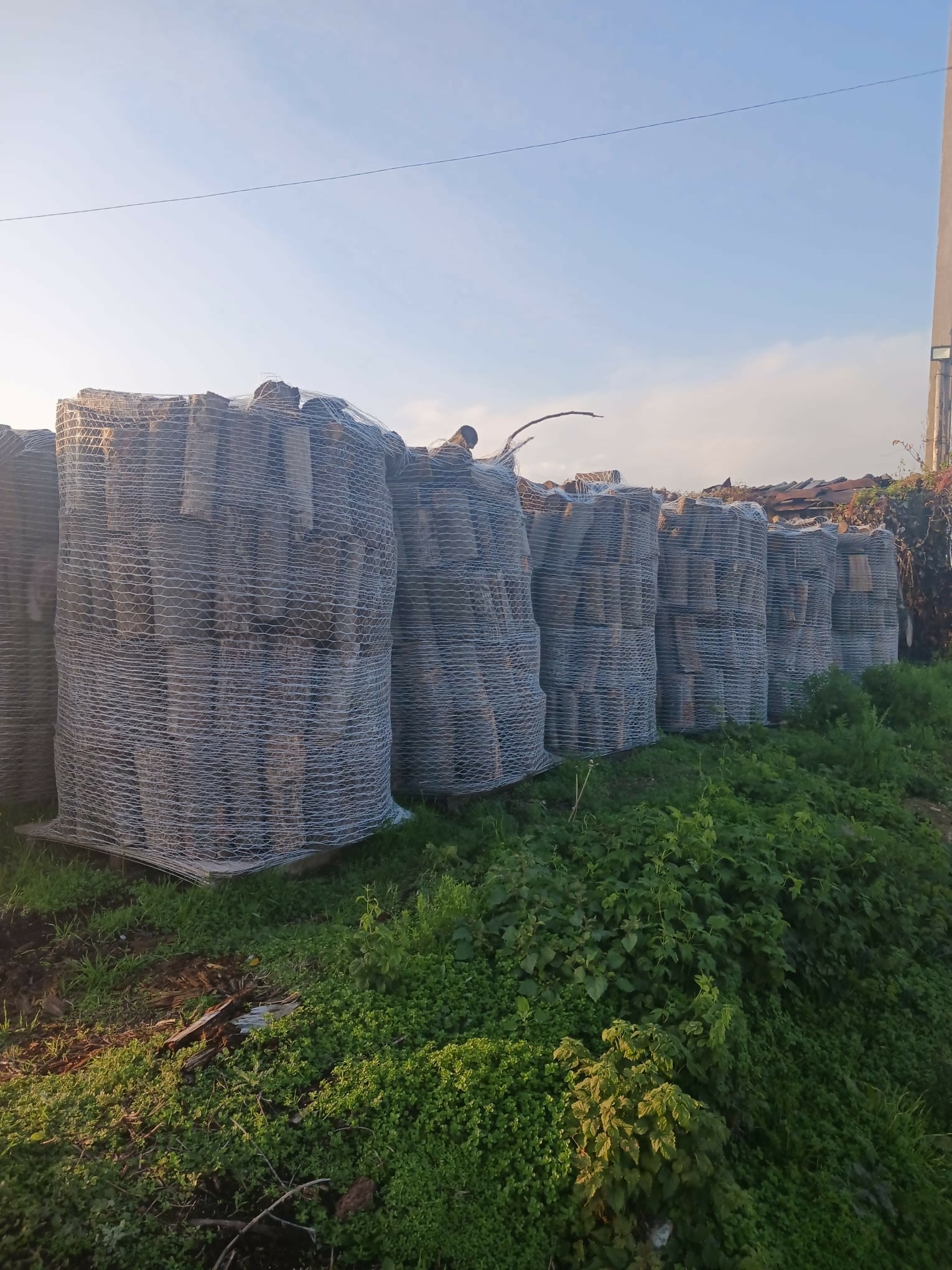 Lemn de foc despicat și paletizat în ambalaj de plasă DT - Odobesti VN